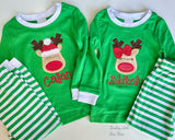 Reindeer Christmas Pajamas - infant to adult sizes