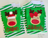 Reindeer Christmas Pajamas - infant to adult sizes