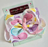 Peep bow, Peep hairbow choose 4-5" or 6" bow
