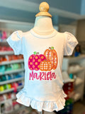 Pink Pumpkin Patch shirt or bodysuit for girls