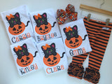 Scaredy Cat Halloween Shirt for girls - Darling Little Bow Shop