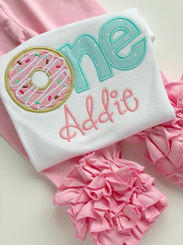 Donut Birthday Shirt Sweet ONE - Darling Little Bow Shop