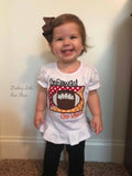 House Divided Football Shirt or bodysuit for Girls - choose two teams for the cutest girl's football shirt - Darling Little Bow Shop