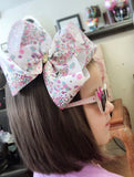 Unicorn Bow, unicorn hairbow in pastel pink, purple, blue and gold - choose 4-5" or 7" - Darling Little Bow Shop