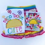 Taco bout CUTE shirt Taco shirt for girls - Darling Little Bow Shop