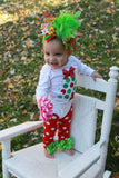 Baby Girl Christmas outfit SET -- Grinch Christmas Outfit - Darling Little Bow Shop