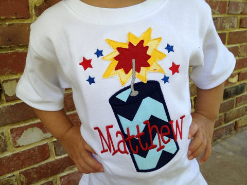 Firecracker Shirt for Boys - Darling Little Bow Shop