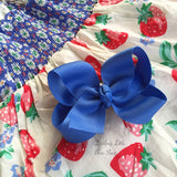 Cornflower Blue Bow -- cornflower blue hairbow -- choose 3" 4" 5" or 6" bow -- AMAZING quality handmade in Tennessee - Darling Little Bow Shop