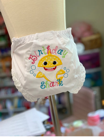 Baby Shark Birthday Bloomers - Darling Little Bow Shop