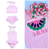 Girls Watermelon Swimsuit for Summer - Choose one or 2-piece - Darling Little Bow Shop