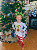 Peppermint Stripe Ruffle Leggings - red and white striped Icings Ruffle Leggings - gorgeous knit ruffle leggings - size NB to 10 - Darling Little Bow Shop