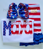 Stars and Stripes, Y'all!  shirt, tank or bodysuit for Girls 4th of July - Darling Little Bow Shop