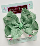 Sage Green Hairbow - Darling Little Bow Shop