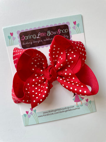 Swiss Dot Boutique Hairbows | choose your color | Made In The USA - Darling Little Bow Shop