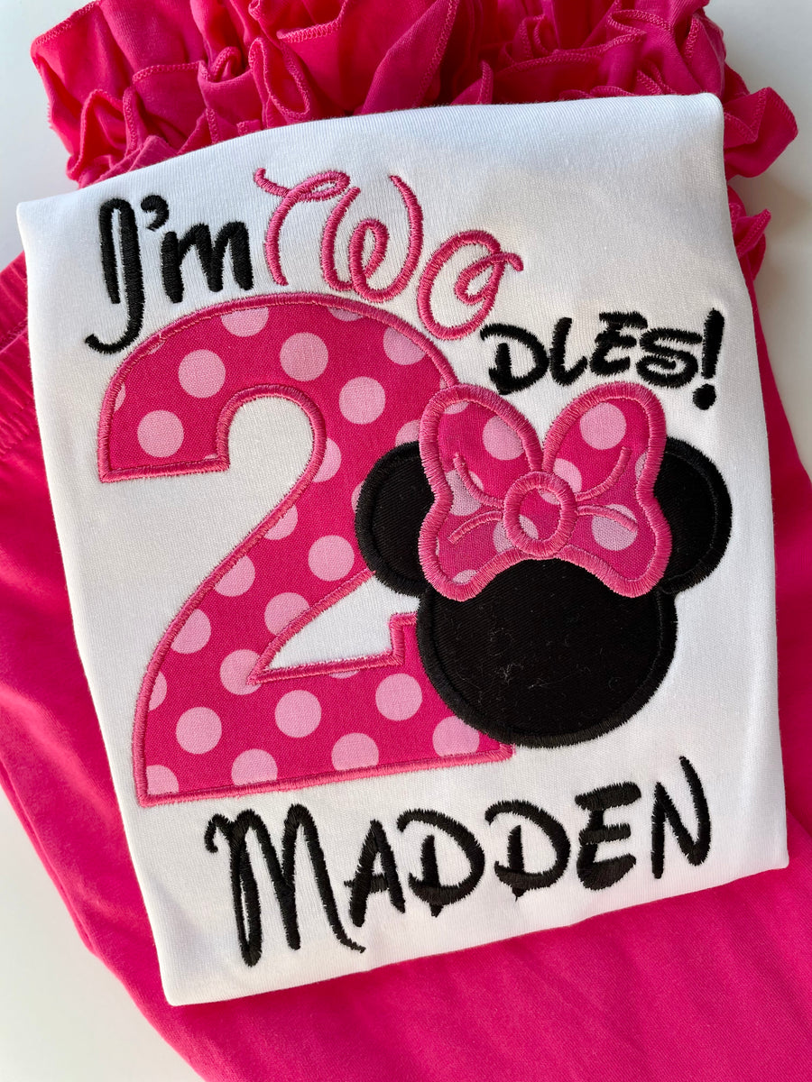 TWOdles Birthday bodysuit or shirt for girls Darling Little Bow Shop