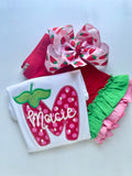 Strawberry Theme shirt, tank top or bodysuit for girls - Darling Little Bow Shop