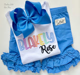 Bright Like Me monogrammed shirt for girls