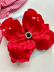 Santa Ruffle bow for Christmas