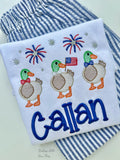 Patriotic Firequacker shirt or bodysuit for boys