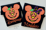 Miss Mouse Halloween Pumpkin shirt, ruffle shirt, tank or bodysuit - Darling Little Bow Shop