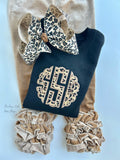Leopard print monogram sweatshirt
