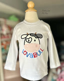 Lovabull Valentine Cow Embroidered shirt for boys