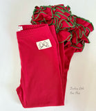 Kris Kringle Ruffle Leggings - Darling Little Bow Shop