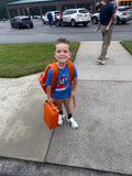 First Day of School Shirt for boys, boutique appliqué shirt with name and initial
