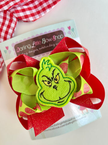 Grinch Hairbow