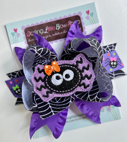 Spider Bow -- Halloween Bow -- Itsy Bitsy Spider