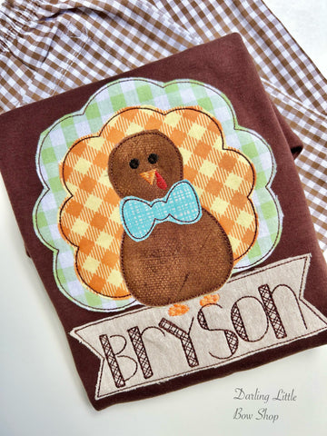 Brown Turkey Shirt for Boys - Grateful
