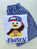 Boys Navy Check Shorts