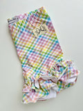 Spring Gingham Ruffle Shorties - Darling Little Bow Shop