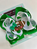 Football Hairbow in team colors