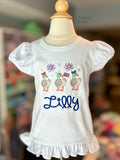 Patriotic Firequacker shirt or tank for girls