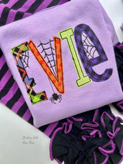 Spooky & Sweet Halloween Name Shirt for girls