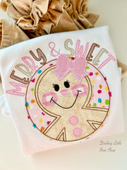 Merry and Sweet Gingerbread shirt for girls