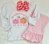 Pink Pumpkin Patch Hairbow