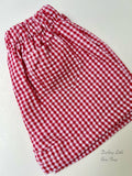 Red Gingham Shorts for Boys
