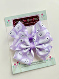 FaBOOlous lavender ghosts Hairbow - Darling Little Bow Shop