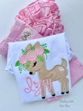 Deer shirt or bodysuit for girls