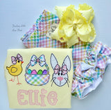Easter Egg Hunt pastel yellow Shirt - Darling Little Bow Shop