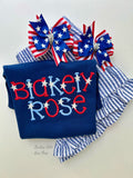 Stars & Stripes Pigtail Bows