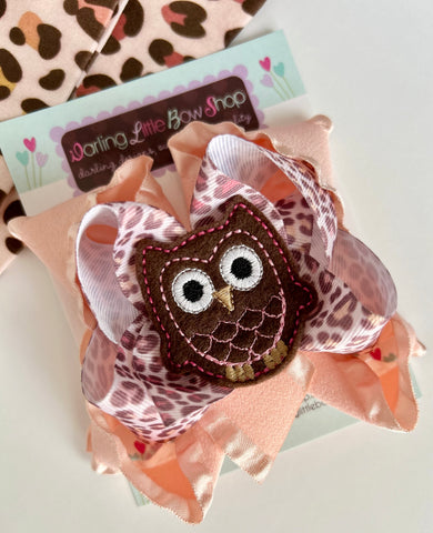 Look Whoo’s Cute Owl hairbow