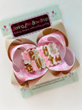 Merry and Sweet gingerbread hairbow - Darling Little Bow Shop