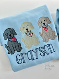 Puppy Love Valentine blue Shirt for boys