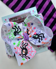 Spooky & Sweet Spider Hairbow for Halloween