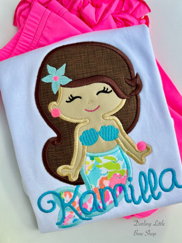 Mermaid Just Like me too shirt, ruffle shirt, tank or bodysuit