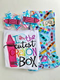 Bright Beginnings Crayon Pigtails bows