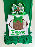 Football Hairbow in team colors